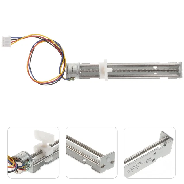 Moteur Pas à Pas à Vis, 12V Moteur Pas à Pas à Courant Continu avec Écrou à Vis Linéaire pour