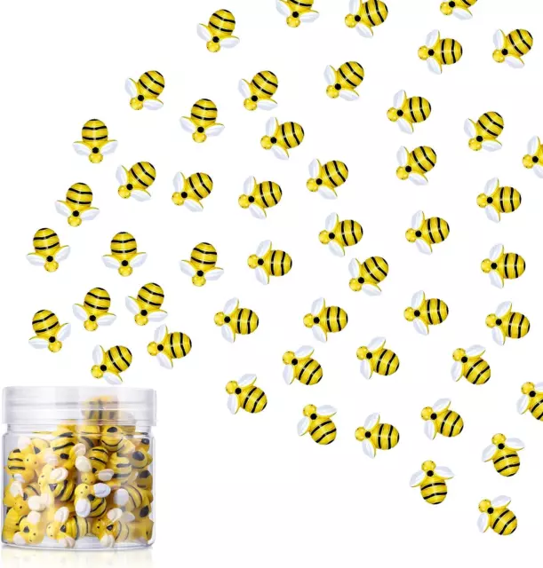 45 Pieces Tiny Bees Craft Decoration Party Decor Honey Resin Bee Flatback Bee Sh