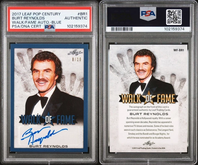 Leaf Pop century Burt Reynolds auto バート レイノルズ 直筆サイン 2019 Leaf Metal Pop Century Trading Cards - Strongest Checklist EVER!!