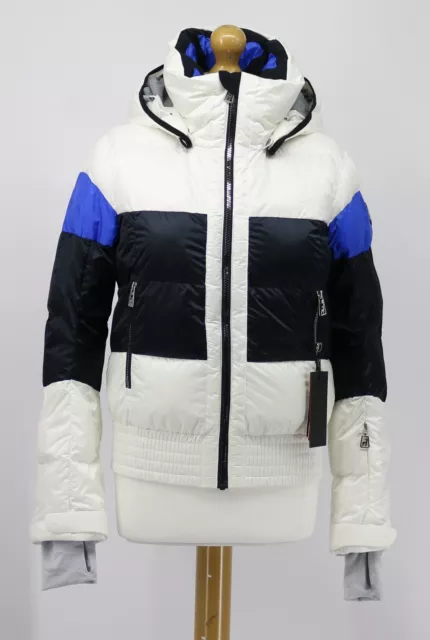 Toni Sailer Franka Womens Ski Jacket 34 Blue-White Rrp £ 899 Vi