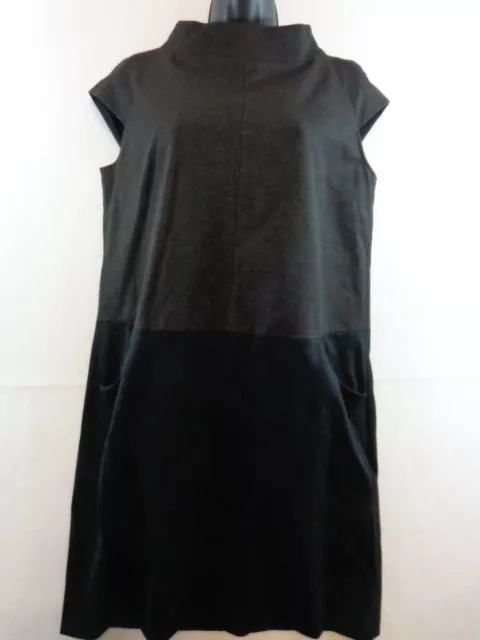 Kenneth Cole New York Women's Sleeveless Drop Waist Shift Dress Sz 8 Black