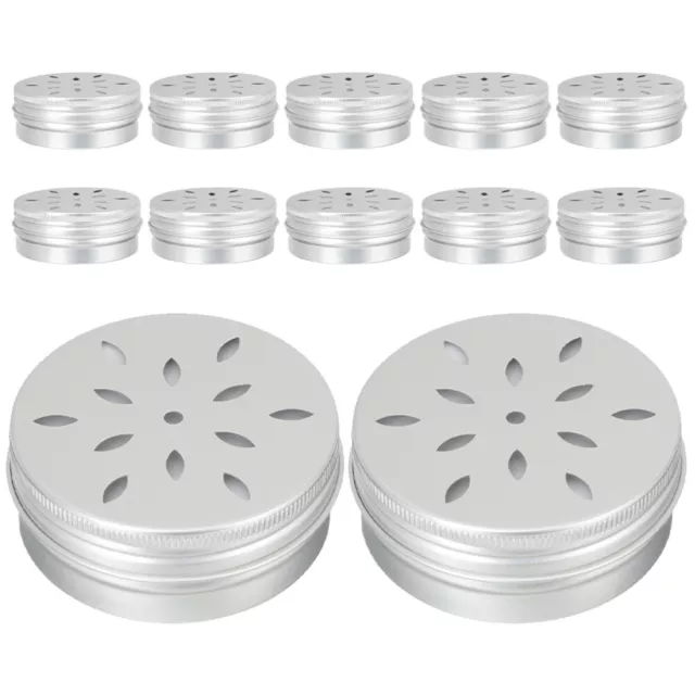 12 Pcs Aluminium Travail Boîtes De Conserve Avec Couvercles