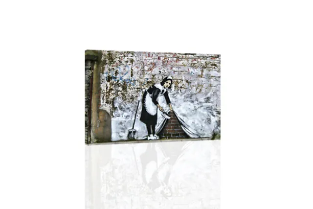 Cleaning Lady - Bansky - CANVAS OR PRINT WALL ART