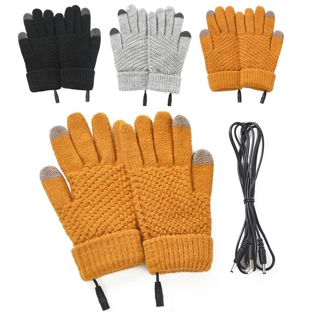 Fixation Chaud Avec Électrique Chauffé Gants USB Alimenté Thermique Mitaines (1