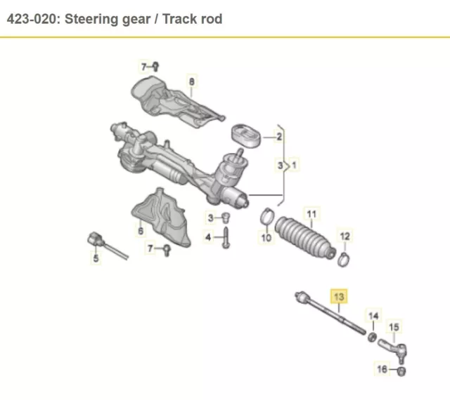 VW Volkswagen Audi Skoda Seat Porsche Pair of NEW Track Rod Tie Rod Rack Ends