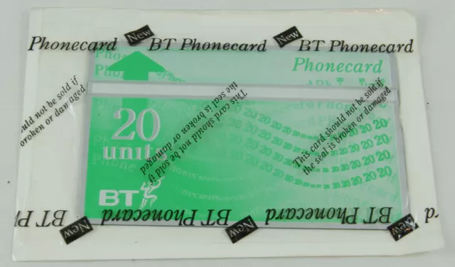 Vintage Sealed British Telecom BT Phonecard 20 Units