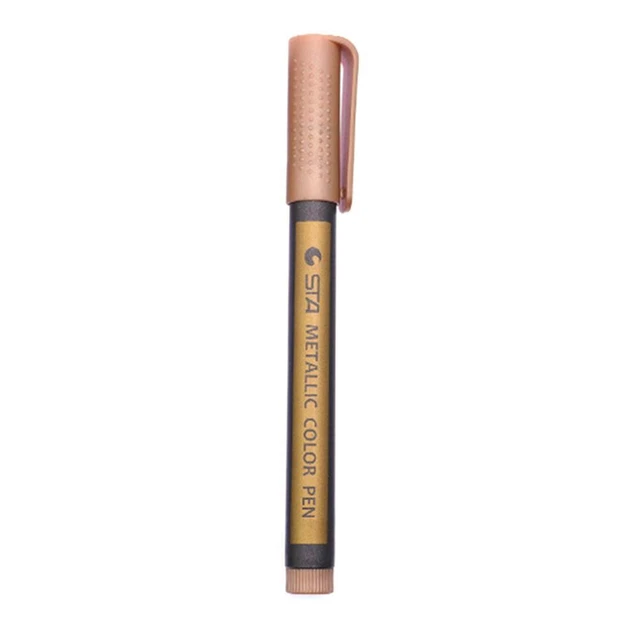 Fire Paint Markers Invitation Decor Color Markers for Metal Rubber (Brown) FS2#