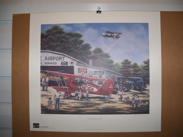 1998 Coca Cola Limited Edition Fine Art Print Signed Pamela C. Renfroe 1500/1500