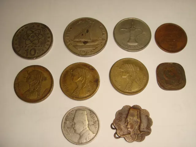 Small Job Lot Of Coins,Arabia..palistine,United Emirates,Greece,Pakistan,Eygypt?