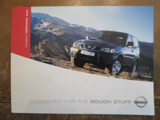 NISSAN TERRANO VAN orig 2003 UK Mkt Sales Brochure