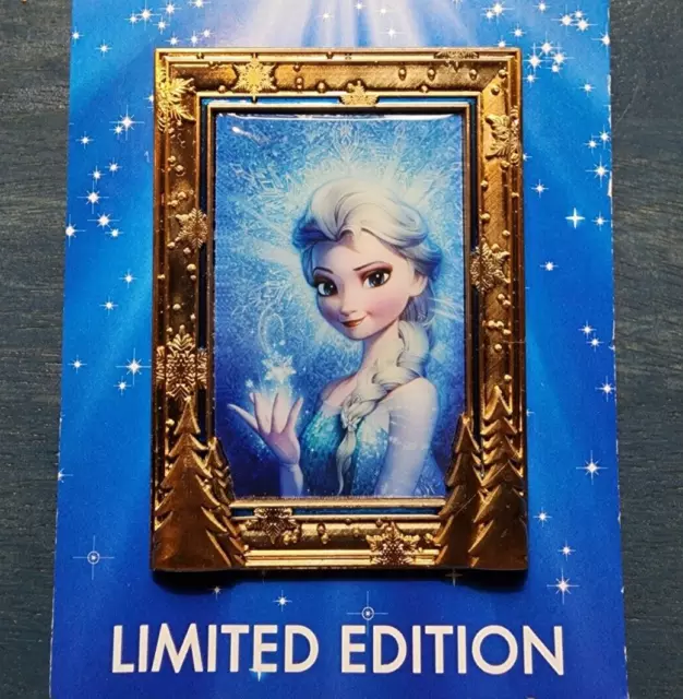 Disney Acme Hot Art Frozen Elsa Frame Portrait LE 300 Pin