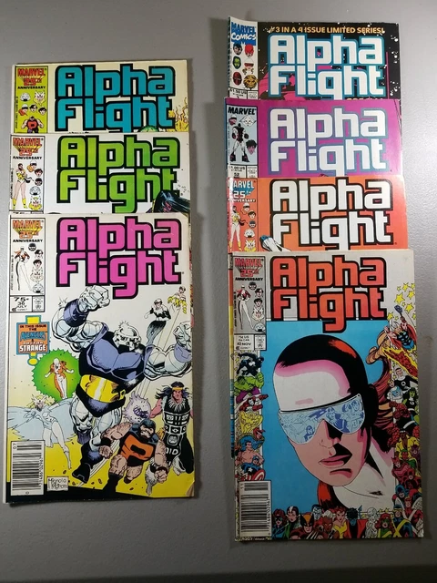 ALPHA FLIGHT Comic Book Lot by MARVEL 7 Issues (See Description) 
