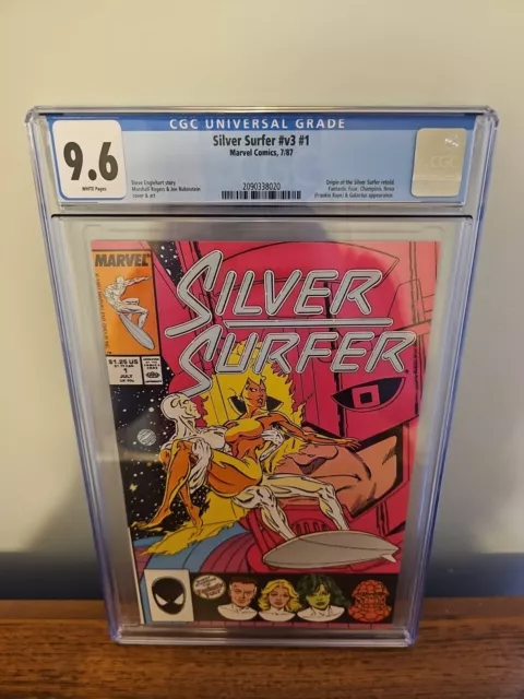 Silver Surfer #1 (1987) CGC 9.6 WP  Englehart - Rubinstein  "FF - Galactus"