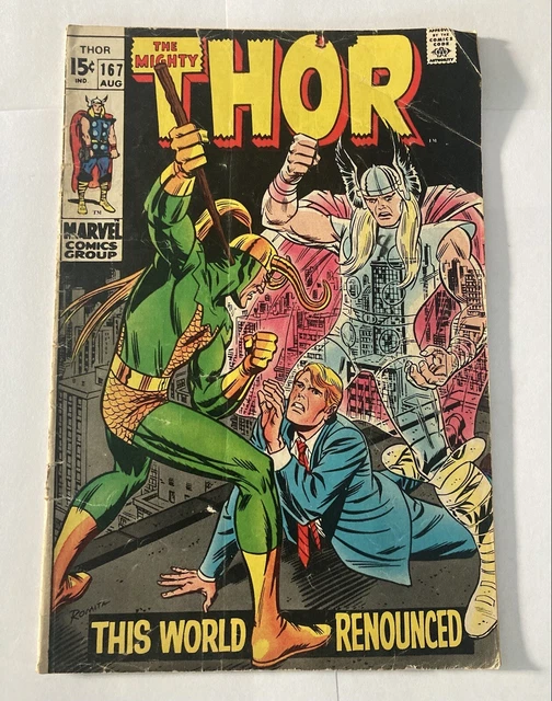 The Mighty THOR #167--1969--MARVEL--  Comic Book