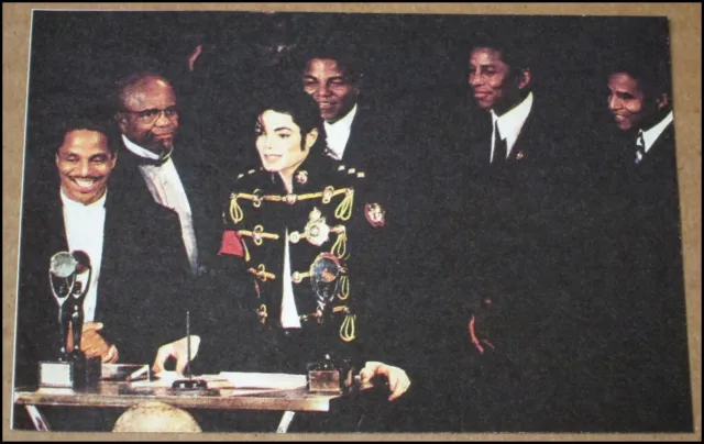 1997 The Jackson 5 Rock Hall of Fame Induction Magazine Clipping 4.5"x3" Michael