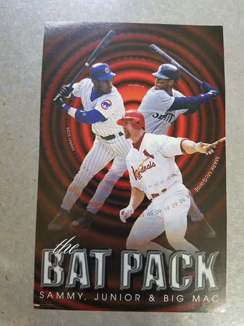 Sammy Sosa Ken Griffey Jr Mark Mcgwire #6435 THE BAT PACK MINI POSTER 3.5 x 5.5