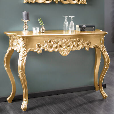 Konsolentisch Barocktisch Konsole Barock Wandtisch Flur Tisch Schublade Holz 