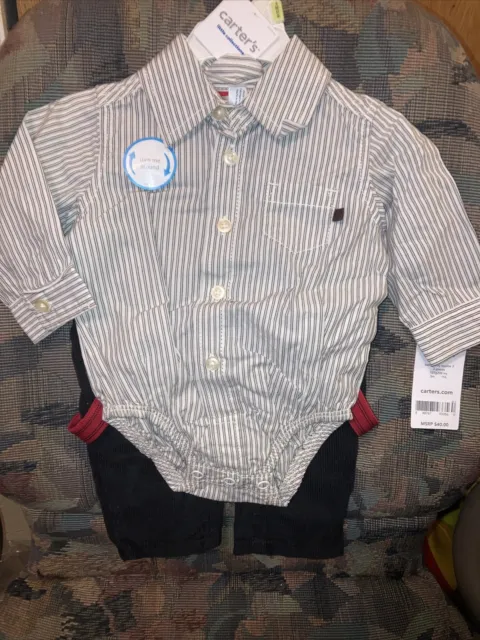 Boys(infant) Carters little collection outfit size 3 mos