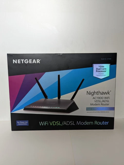 Netgear Nighthawk AC1900 Wifi VDSL/ADSL Modem Router