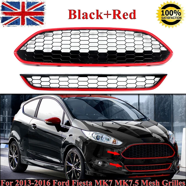Copertura Faro In Effetto Carbonio Per Ford Fiesta MK7/MK7.5 (2013-2017) – Nero Lucido, Set Di 2