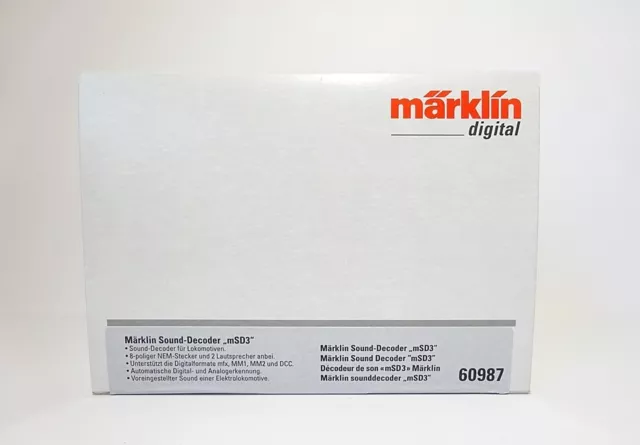 Märklin H0 60987, Märklin Sound-Decoder mSD3, neu, OVP