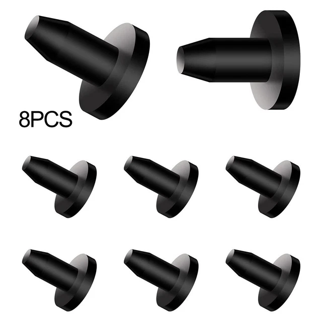 8 Pcs Boat Black Kayak Drain Plug Universal Silicone Drain Holes Plug Set