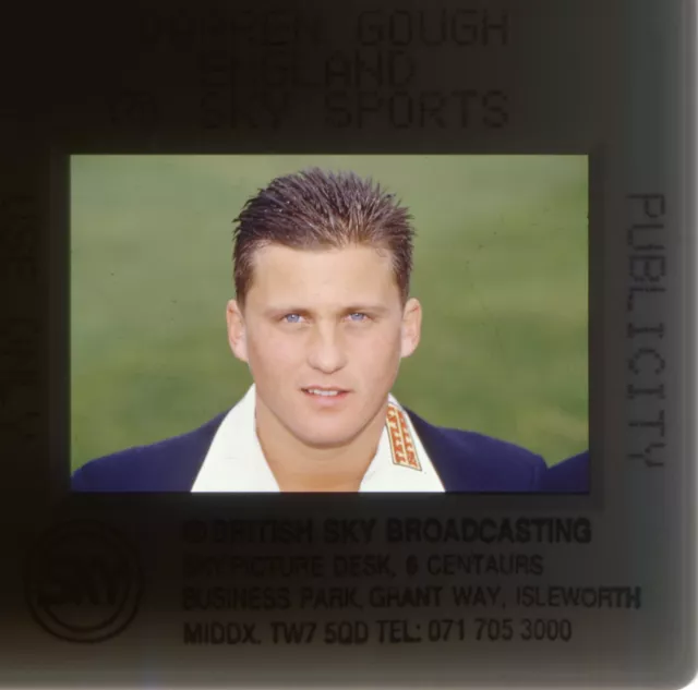 Cricket - Darren Gough - England - BSyB Sky Sports 35mm Slide c1995 #384