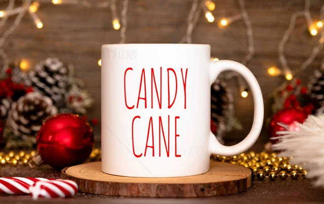 Candy Cane Christmas Mug Rae Dunn Inspired Mug Holiday Gifts Stocking Stuffer