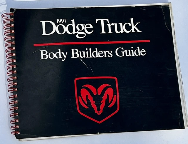 1997 DODGE TRUCK Body Builders Guide Chrysler Mopar Ram Trucks £21.70