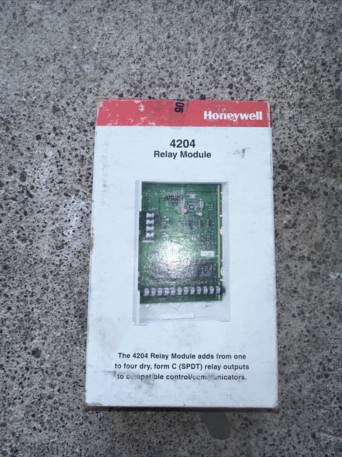 Honeywell Ademco 4204 Relay Module. New In Box And Sealed.