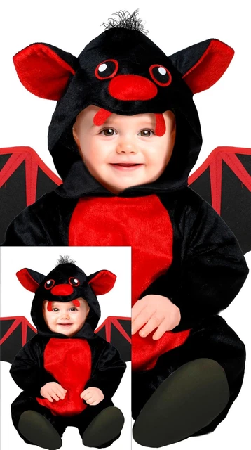 Costume Halloween Neonato Pipistrello Con Cappuccio - Set Completo, Divertente, Per Feste E Cosplay