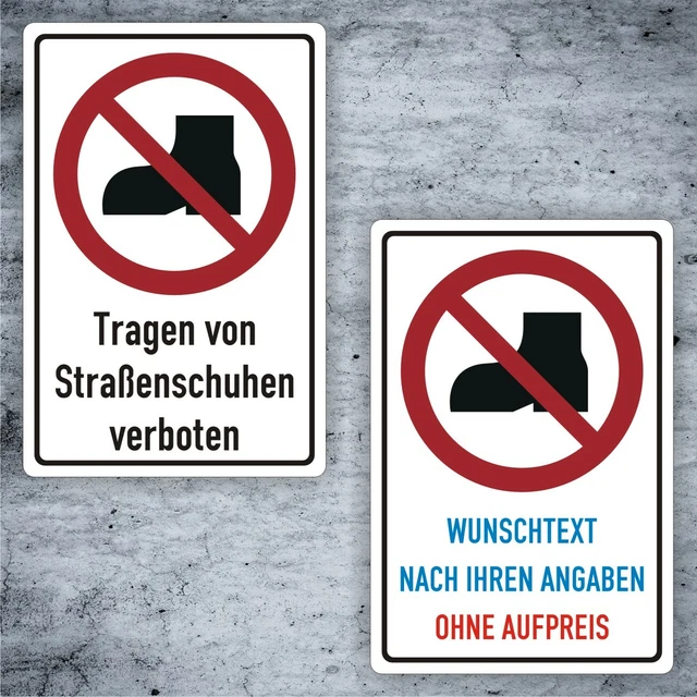 ISO Sicherheitskennzeichnung - Keine Strassenschuhe main image 1