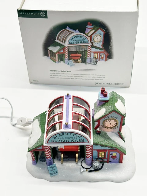 Department 56 BEARD BROS. SLEIGH WASH North Pole Series 56740 2001