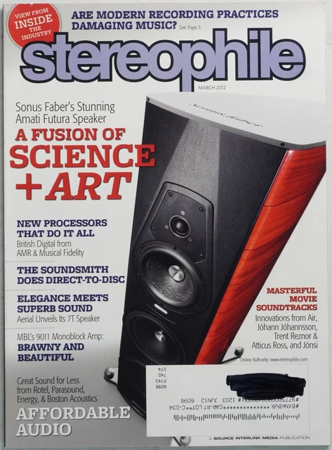 Stereophile Magazine March 2012 Sonus Faber Amati Futura Aerial 7T MBL 9011 ART