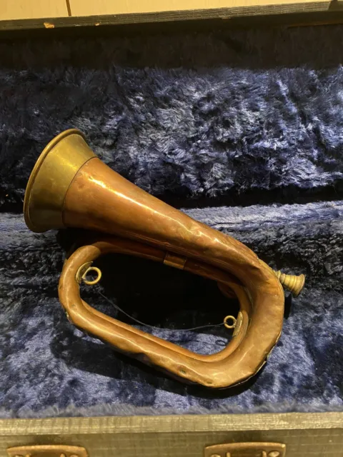 Rudall Rose Carte And Co. antique Bugle Instrument VERY RARE copper 1700-1800s