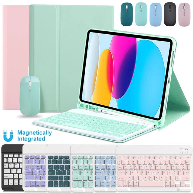 For iPad 9th 8th/7/6 Gen Air 4/3 Pro 11 Bluetooth Keyboard Case Cover with Mouse