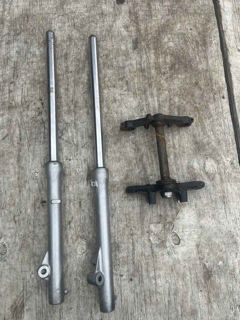 1986 Honda XR80 XR 80 Front Fork Triple Tree Shocks Suspension OEM