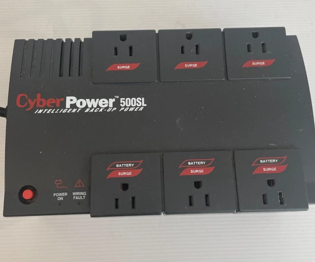 CyberPower Battery Back-up Intelligent Power 500SL 500VA 300W 120V 60Hz UPS