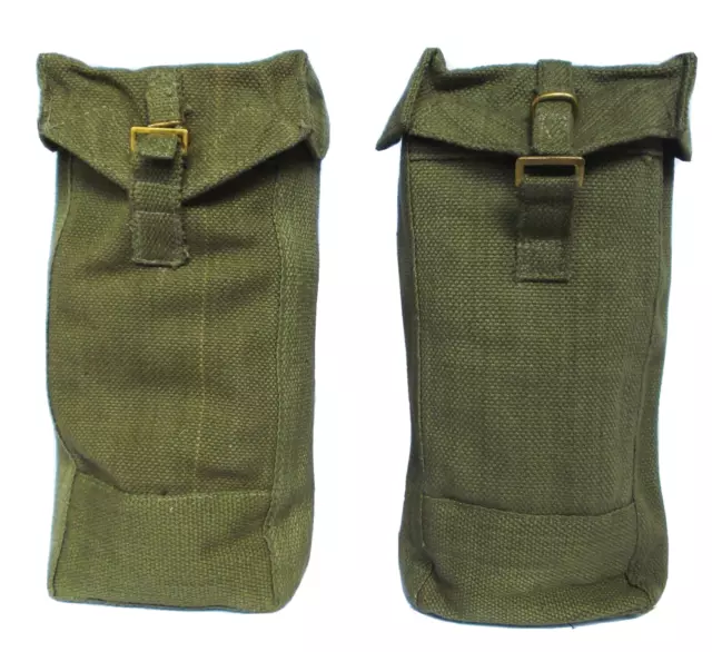 37 Pattern Type Pouch MKIII WWII Style Khaki Cotton Brass Ammunition Unused