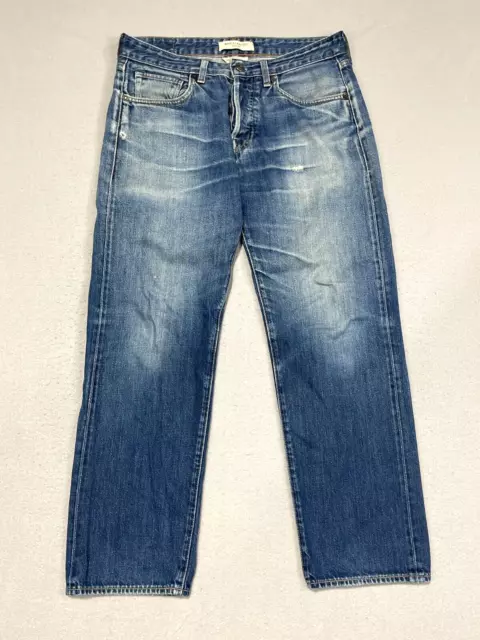 Levi's Made Crafted Jeans Size Men's 31x27 (Actual) Ruler Straight Button Fly