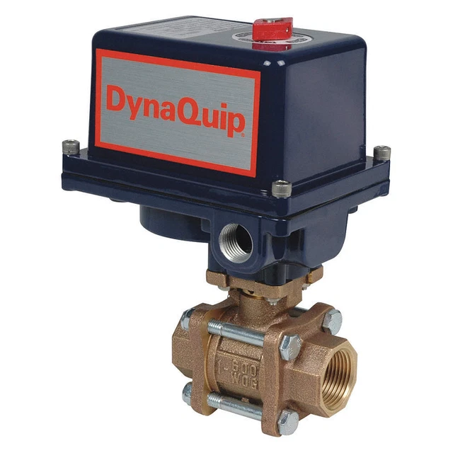 DYNAQUIP CONTROLS EVA67AME25 Electronic Ball Valve,Bronze,115VAC