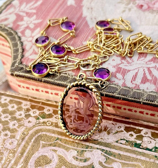 PENDENTIF ANCIEN COEUR Qui S'ouvre Avec Strass EUR 8,00 - PicClick FR