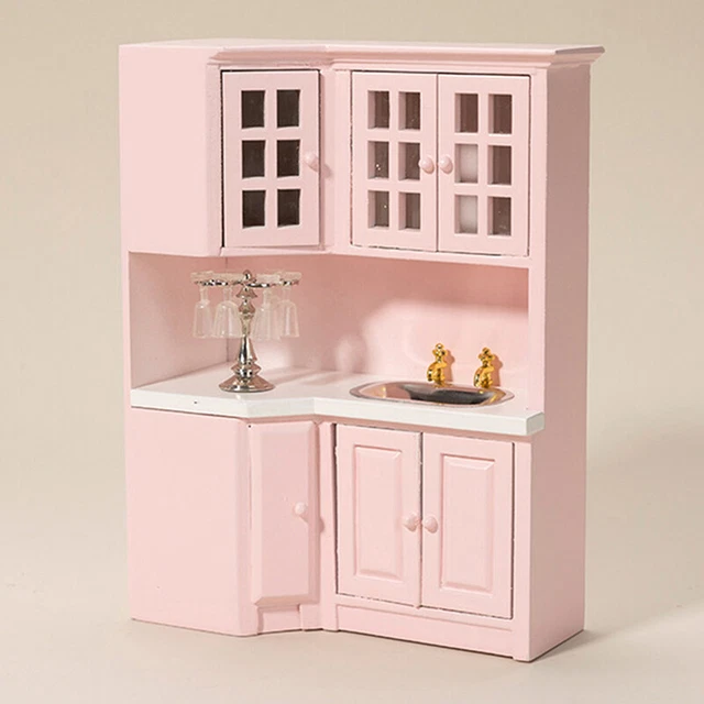 112 DOLLHOUSE MINIATURE Wooden Furniture Kitchen Counter Dollhouse
