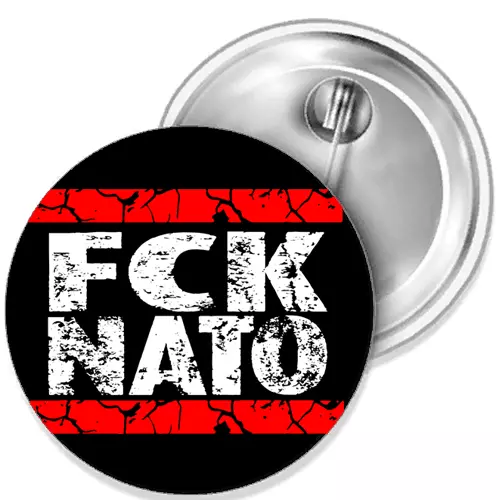 FCK Nato Frieden Peace Button Anstecker Pin div. Größen Auto-Magnet Aufnäher