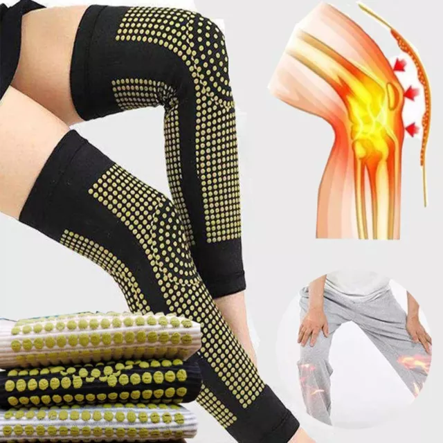 Leg Warmer Pain Relief Heated Knee Wrap Long Knee Pads Knee Brace Knee Massager