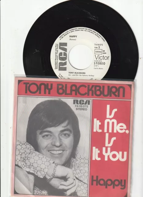 Tony Blackburn - Is It Me, Is It You 7" RCA PROMO  1971 (VG+/VG+)