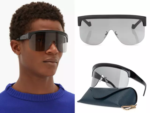 Gafas de sol futuristas unisex de gran tamaño escudo marco espejo lente UV  400
