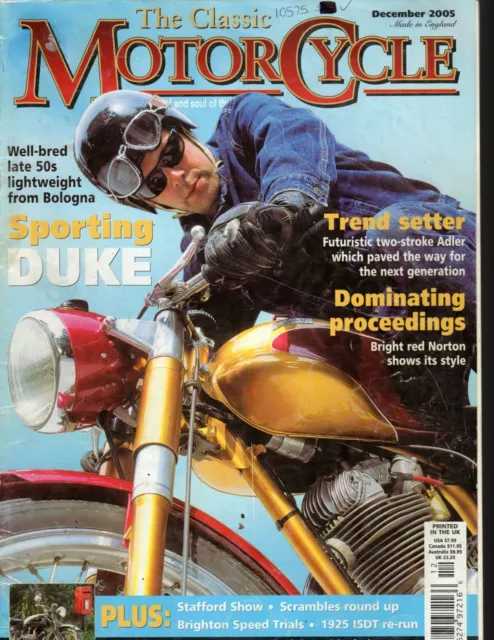 The Classic Motor Cycle December 2005, Magazine