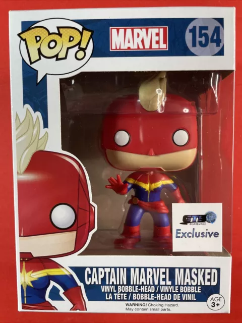 Funko Pop! Vinyl: Marvel - Captain Marvel - (Masked) GTS Distribution Exclusive