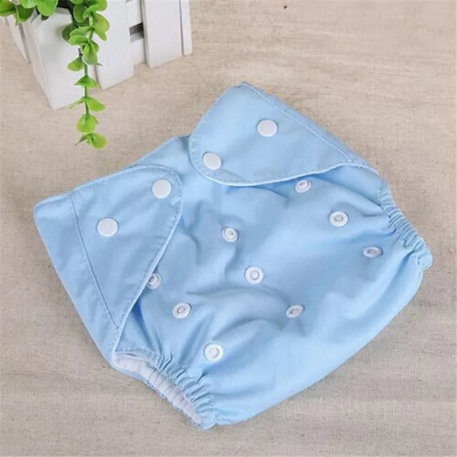 1PC Baby Washable Cloth Diaper Adjustable Reusable Solid Diaper Cover Wholesale 8